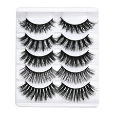 Load image into Gallery viewer, 5 pairs 5D Mink Eyelashes Natural False Eyelashes Lashes Soft Fake Eyelashes Extension Makeup Wholesale