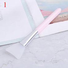Load image into Gallery viewer, 1Pcs Silicone Mask Brush Soft Skin Care Mud Mixing Face Mask Makeup Brushes Wooden Handle Facial Foundation