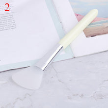 Load image into Gallery viewer, 1Pcs Silicone Mask Brush Soft Skin Care Mud Mixing Face Mask Makeup Brushes Wooden Handle Facial Foundation